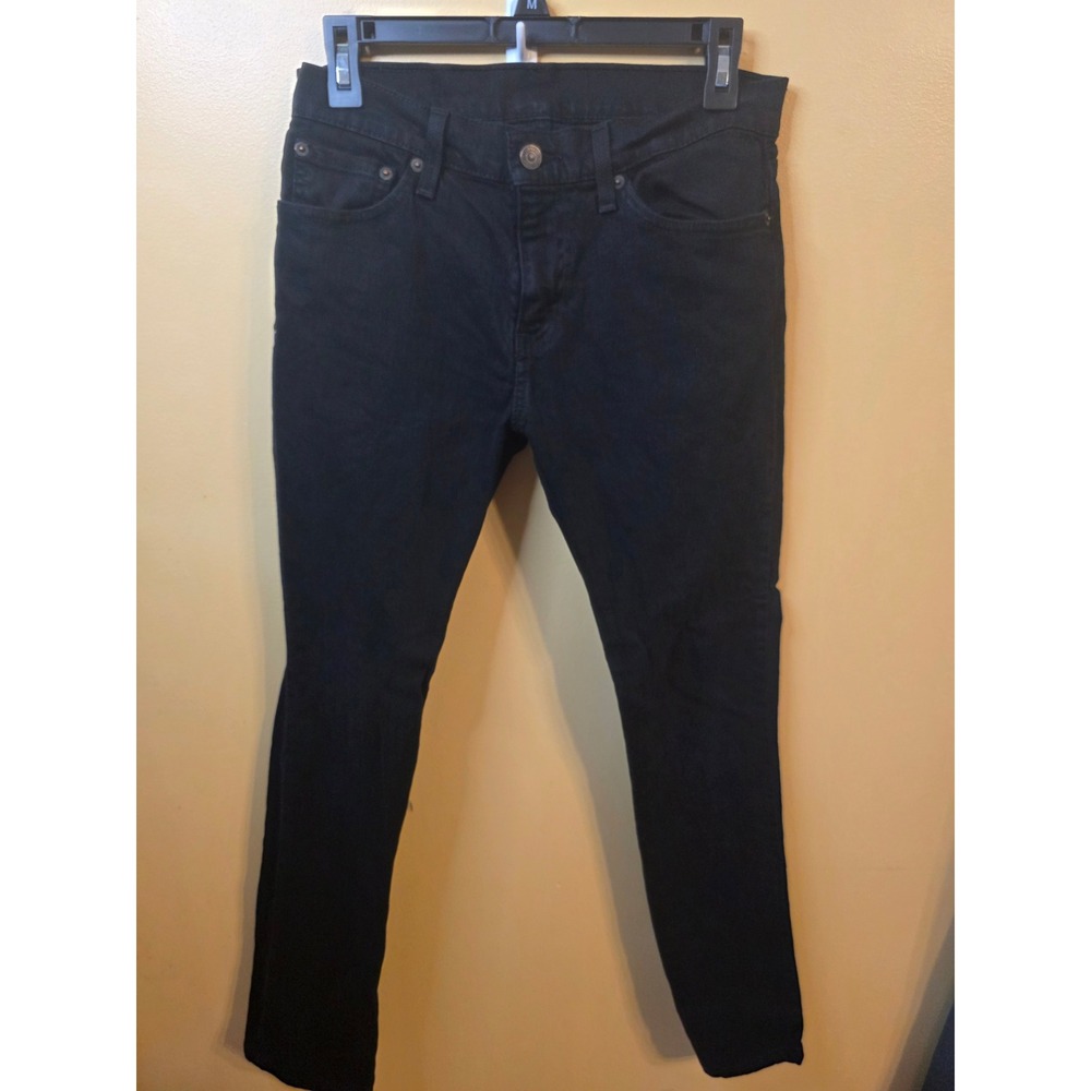 Levis 511 Slim Fit Black Jeans Mens 29x30 Denim Pants 04511-4406